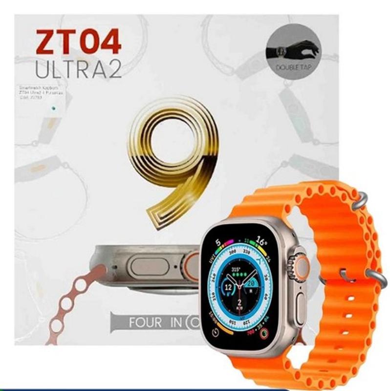 Relógio Inteligente Smart Watch + 4 Pulseiras 49MM ZT04 ULTRA 2 KA